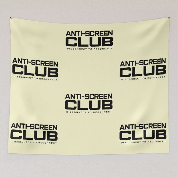 Item preview, Anti-Screen Club Disconnect to Reconnect Minimalist Manifesto for Light Products designed and sold by Anyshca.