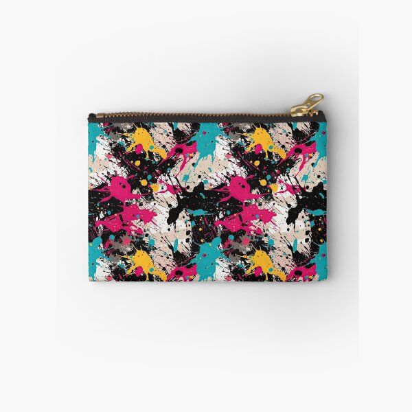 Item preview, Intense Neon Pink & Yellow Paint Splash Pattern designed and sold by VibeShift Studio.
