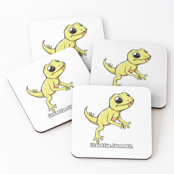 Item preview, Gecko - Licked Eye Cleaned It - Funny Gecko Gift designed and sold by pawdrops.