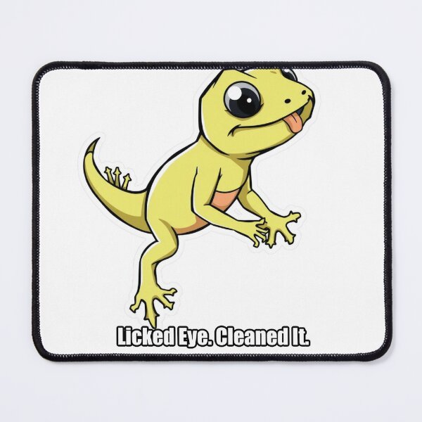 Item preview, Gecko - Licked Eye Cleaned It - Funny Gecko Gift designed and sold by pawdrops.