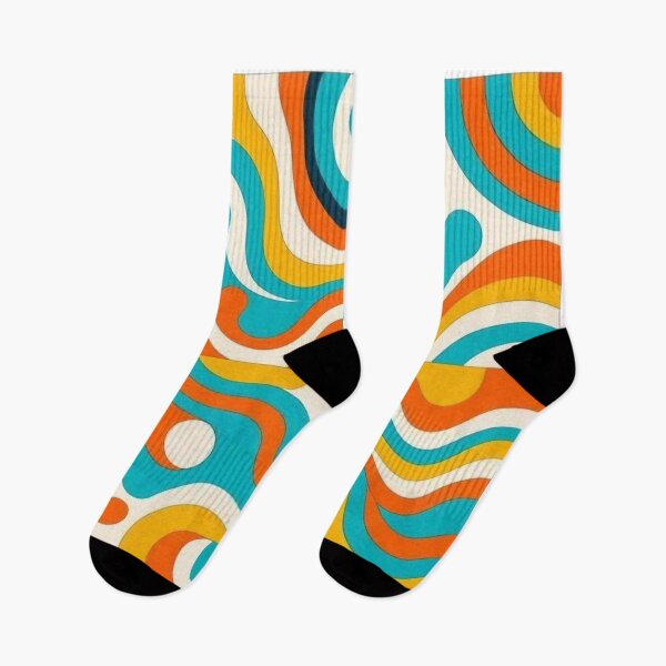 Item preview, Groovy 70s Retro Wavy Lines Psychedelic Abstract Pattern designed and sold by Dabis26.