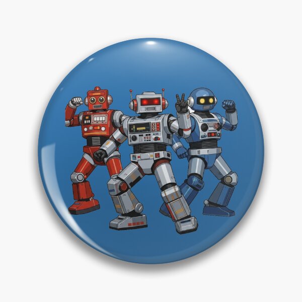 Item preview, Retro Robot Trio Dance Crew designed and sold by LegendQuarter.