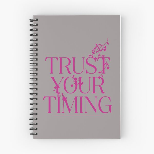 Item preview, Trust Your Timing – Inspirational Growth Mindset Typography Design designed and sold by Amsafjol.