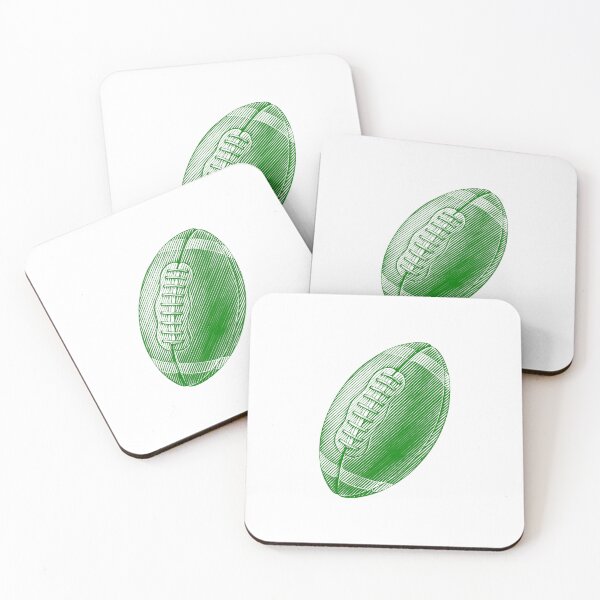 Item preview, Vintage Green American Football Line Art designed and sold by pattern-archive.