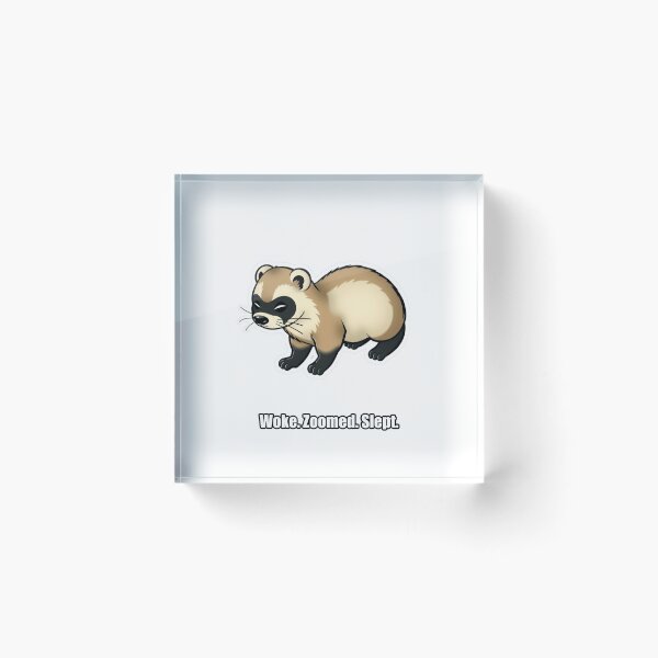 Item preview, Ferret - Woke Zoomed Slept - Funny Ferret Gift designed and sold by pawdrops.
