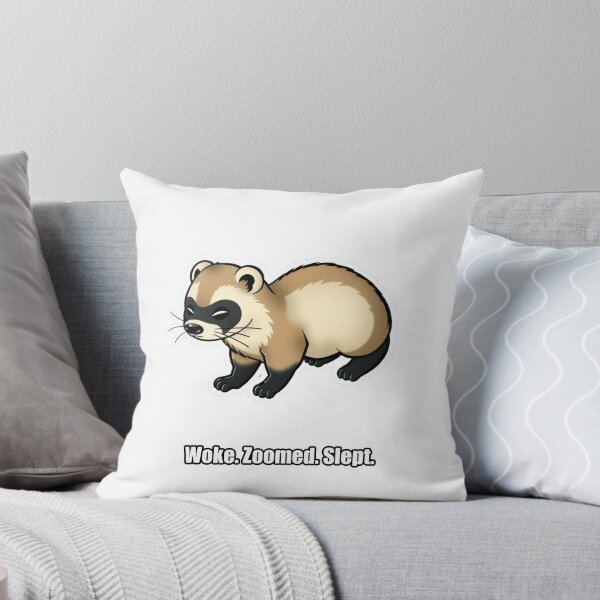 Item preview, Ferret - Woke Zoomed Slept - Funny Ferret Gift designed and sold by pawdrops.