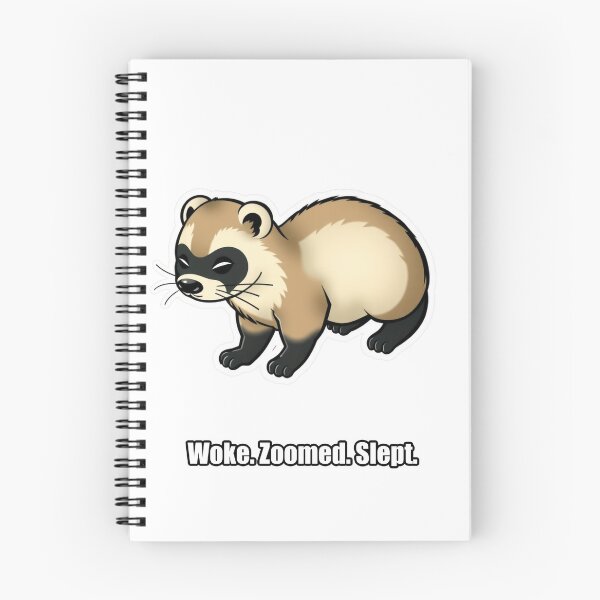 Item preview, Ferret - Woke Zoomed Slept - Funny Ferret Gift designed and sold by pawdrops.