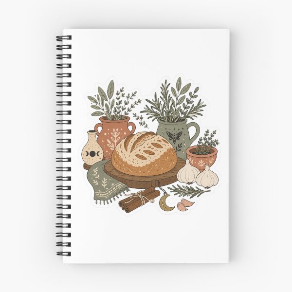 Item preview, Kitchen Witch Sourdough Bread with Herbs and Magical Botanicals designed and sold by TSshirtShoppe.