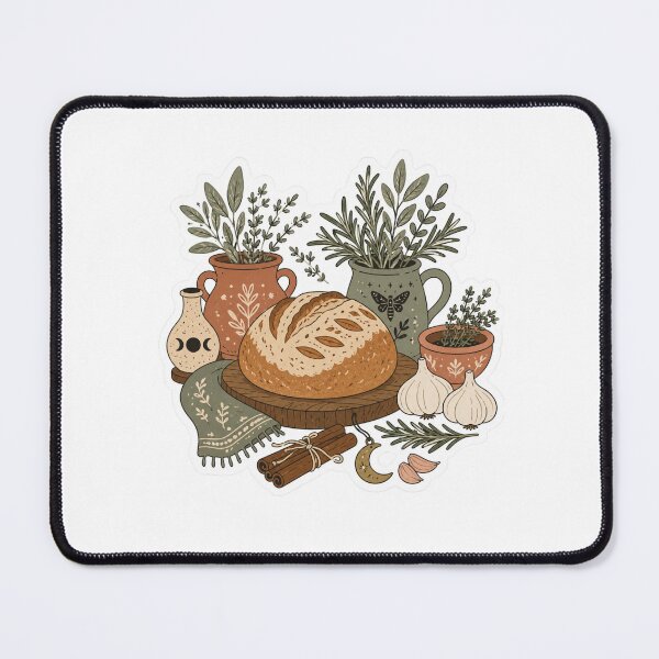 Item preview, Kitchen Witch Sourdough Bread with Herbs and Magical Botanicals designed and sold by TSshirtShoppe.