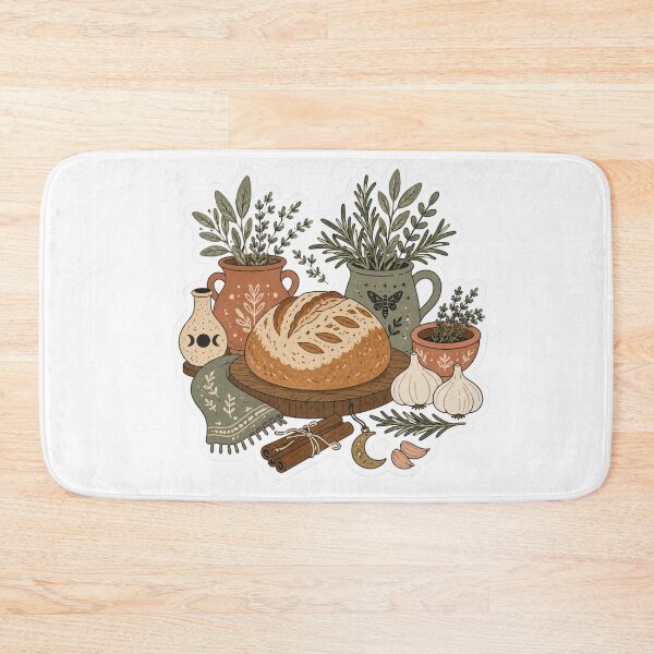 Item preview, Kitchen Witch Sourdough Bread with Herbs and Magical Botanicals designed and sold by TSshirtShoppe.