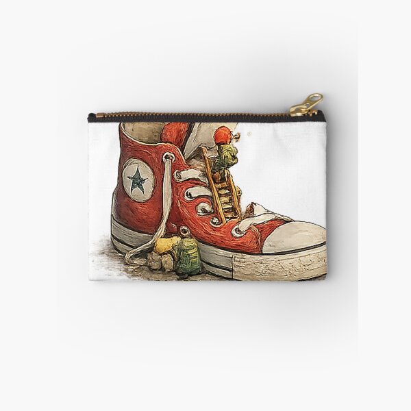 Item preview, Tiny Climber Scaling a Giant Sneaker designed and sold by Sara-Ai.