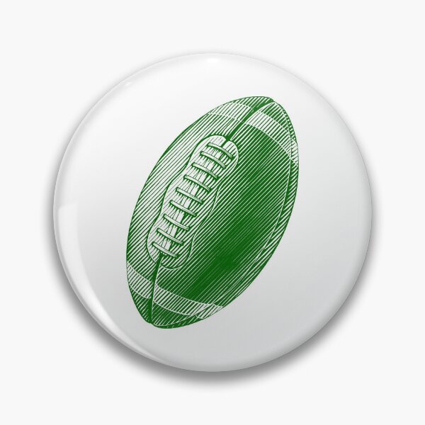 Item preview, Vintage Dark Green American Football Line Art designed and sold by pattern-archive.
