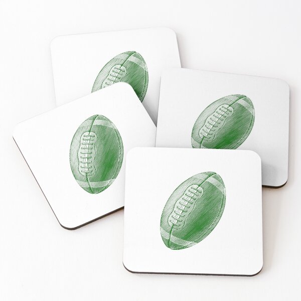 Item preview, Vintage Dark Green American Football Line Art designed and sold by pattern-archive.