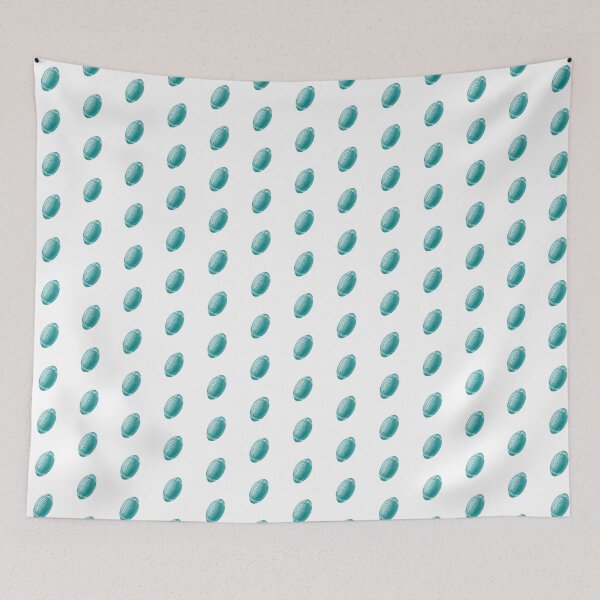Item preview, Vintage Teal American Football Line Art designed and sold by pattern-archive.
