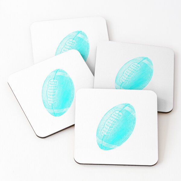 Item preview, Vintage Cyan American Football Line Art designed and sold by pattern-archive.