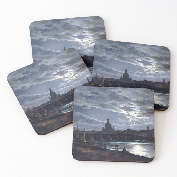 Item preview, View of Dresden by Moonlight - Johan Christian Dahl designed and sold by Jon-Baran.