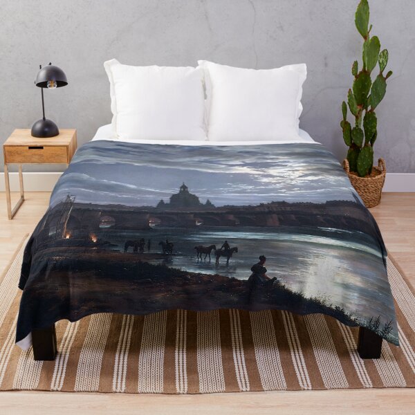 Item preview, View of Dresden by Moonlight - Johan Christian Dahl designed and sold by Jon-Baran.