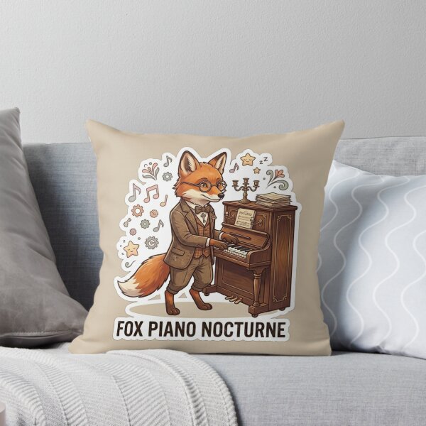 Item preview, Fox Piano Nocturne designed and sold by Safe Haven Pets.