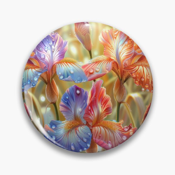 Item preview, Iris Flowers Field with Rain Drops designed and sold by MargaretWiktor.