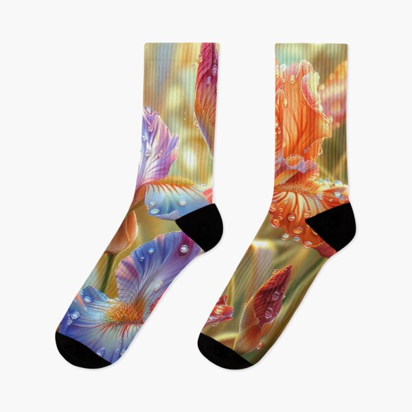 Item preview, Iris Flowers Field with Rain Drops designed and sold by MargaretWiktor.
