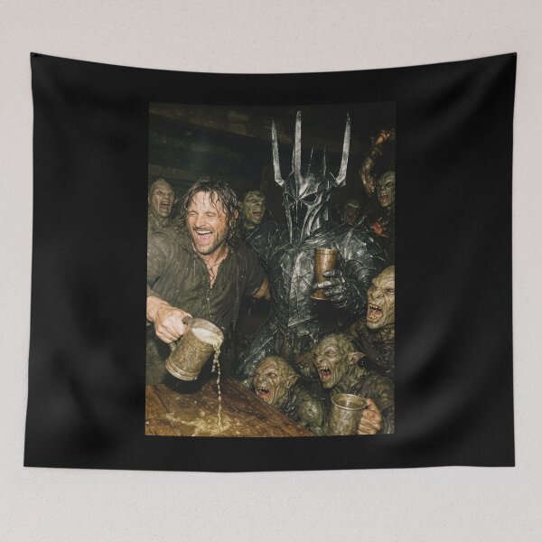 Item preview, Fantasy Bar Scene, Funny Orc Drinking, Epic Fantasy Gift, Lord Of The Fantasy designed and sold by ShipeyRico.
