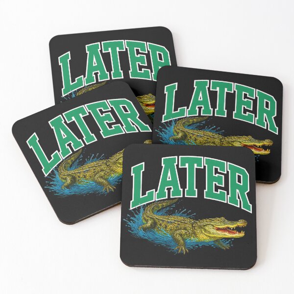 Item preview, Later Gator – Funny Alligator Retro Typography Design designed and sold by Exodoi.