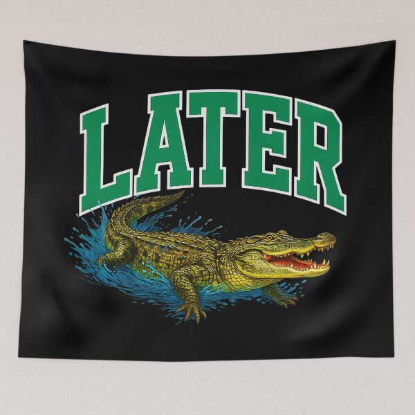 Item preview, Later Gator – Funny Alligator Retro Typography Design designed and sold by Exodoi.