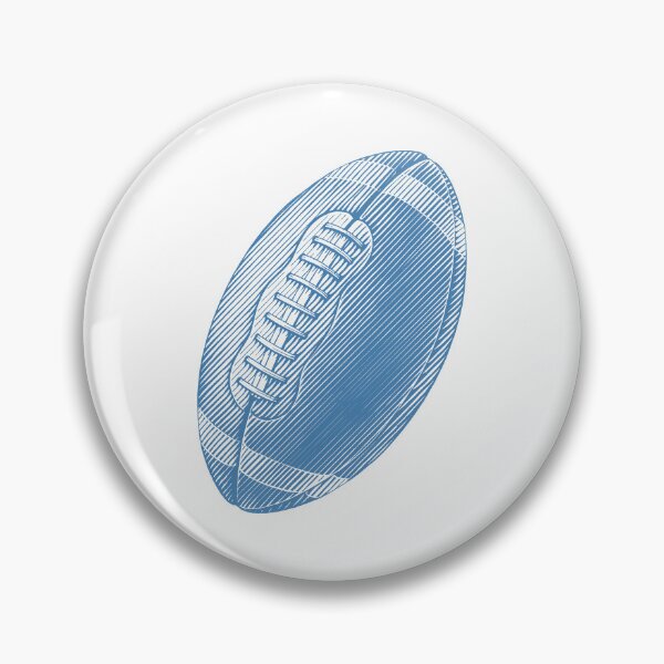 Item preview, Vintage Steel Blue American Football Line Art designed and sold by pattern-archive.