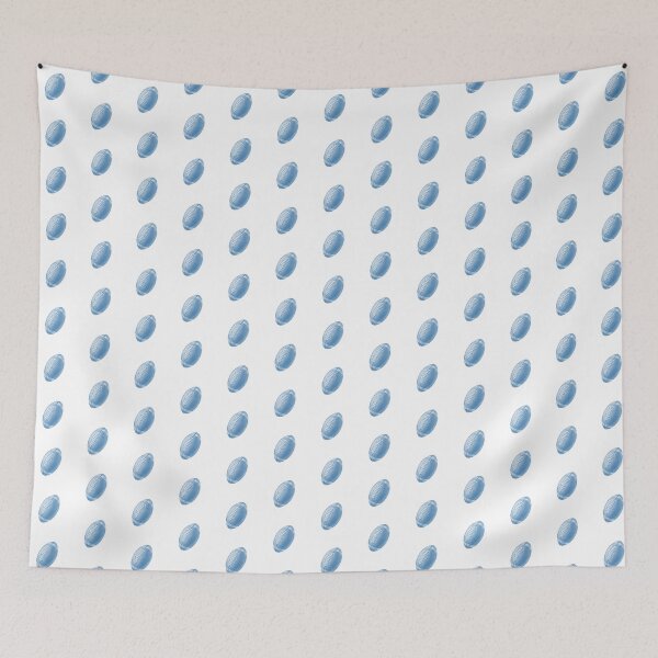 Item preview, Vintage Steel Blue American Football Line Art designed and sold by pattern-archive.