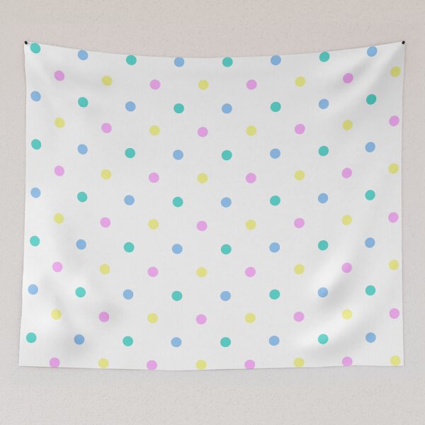 Aperçu de l'œuvre Fête à pois sur fond blanc manger créée et vendue par Sharon Schwalbe.