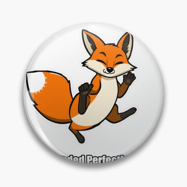 Item preview, Fox - Jumped Landed Perfectly Obviously - Funny Fox Gift designed and sold by pawdrops.