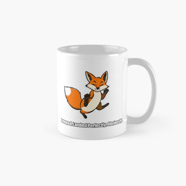 Item preview, Fox - Jumped Landed Perfectly Obviously - Funny Fox Gift designed and sold by pawdrops.