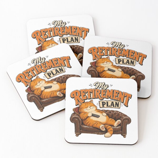Item preview, **My Retirement Plan Funny Lazy Cat Vintage Graphic T-Shirt** designed and sold by Ashley critters.