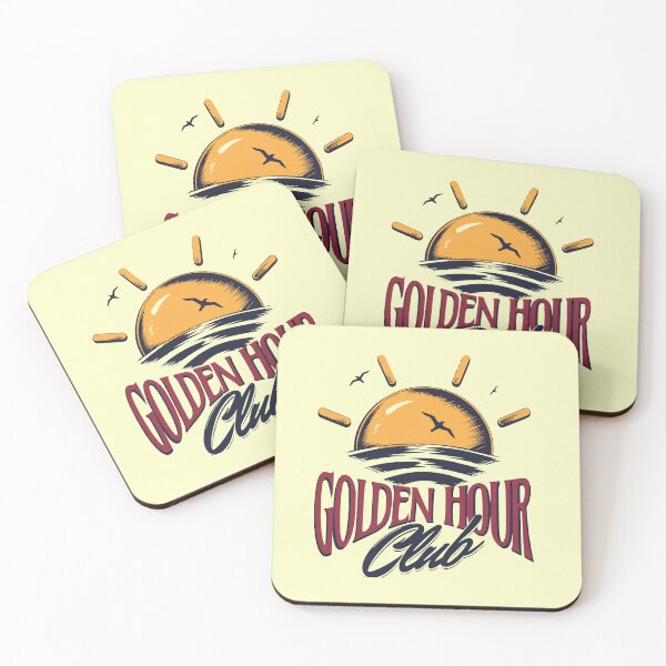 Item preview, Golden Hour Club Retro 70s Distressed Sunset Waves Vintage Graphic Warm Yellow designed and sold by illeN-Art-World.