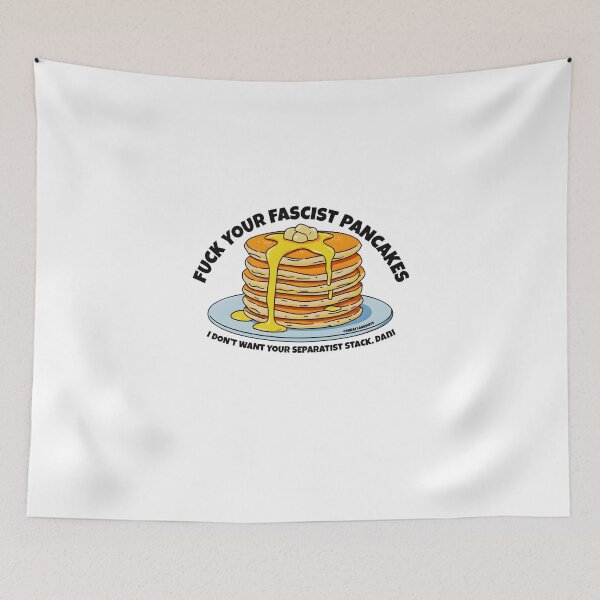 Item preview, Funny Fascist Pancakes Political Satire Breakfast Protest Shirt designed and sold by Zumbiavia.