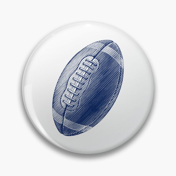 Item preview, Vintage Navy Blue American Football Line Art designed and sold by pattern-archive.