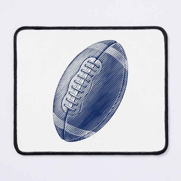 Item preview, Vintage Navy Blue American Football Line Art designed and sold by pattern-archive.