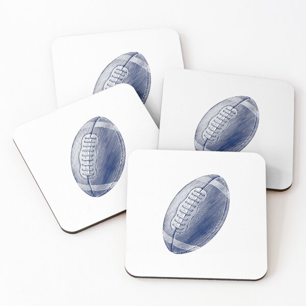 Item preview, Vintage Navy Blue American Football Line Art designed and sold by pattern-archive.