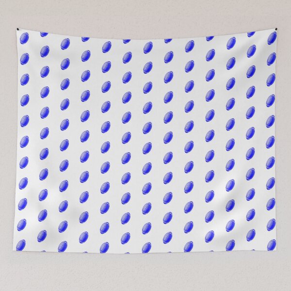 Item preview, Vintage Blue American Football Line Art designed and sold by pattern-archive.