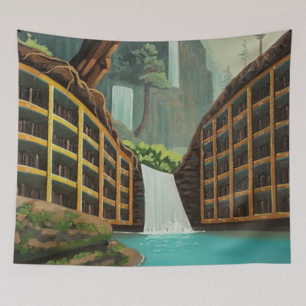 Item preview, Abandoned library designed and sold by Yue Zeng Art Studio.