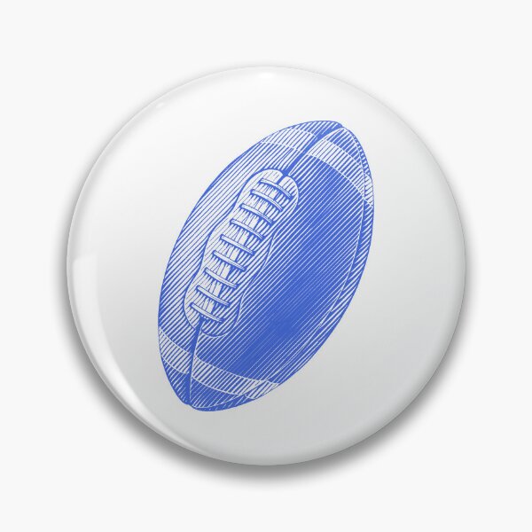 Item preview, Vintage Royal Blue American Football Line Art designed and sold by pattern-archive.