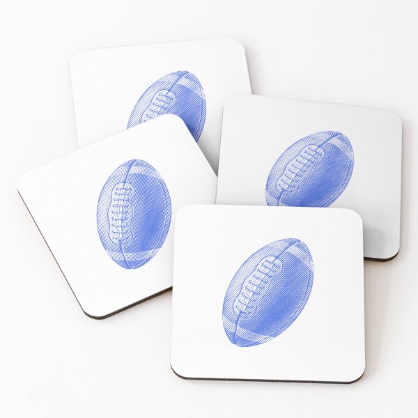 Item preview, Vintage Royal Blue American Football Line Art designed and sold by pattern-archive.