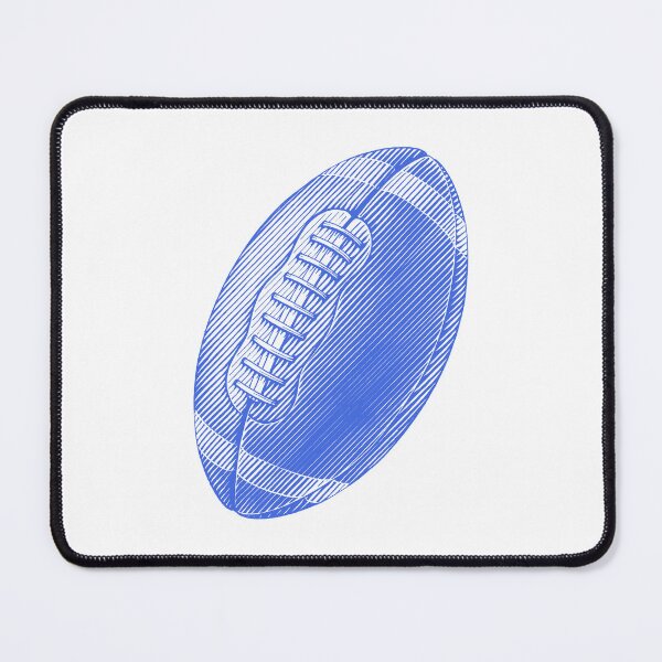 Item preview, Vintage Royal Blue American Football Line Art designed and sold by pattern-archive.