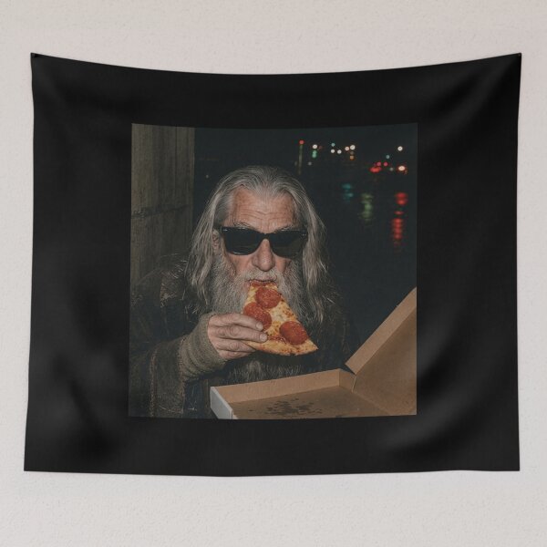 Item preview, LOTR, Gandalf Wizard Pizza, Lotr Wizard designed and sold by ShipeyRico.