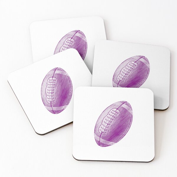 Item preview, Vintage Purple American Football Line Art designed and sold by pattern-archive.