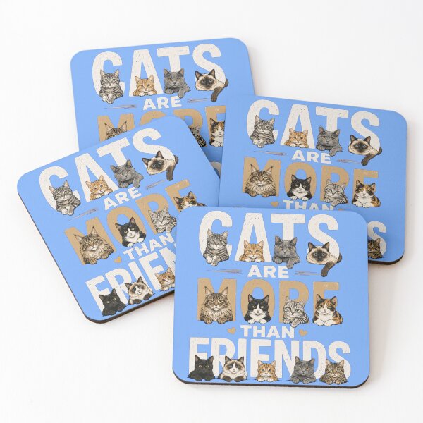 Item preview, Cats Are More Than Friends Cute Cat Breeds Design designed and sold by Evelashop.