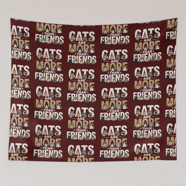 Item preview, Cats Are More Than Friends Cute Cat Breeds Design designed and sold by Evelashop.