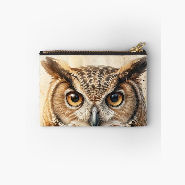 Item preview, Owl Art – Majestic Watercolor Owl Wildlife  designed and sold by OmikronStore.