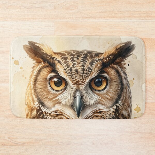 Item preview, Owl Art – Majestic Watercolor Owl Wildlife  designed and sold by OmikronStore.