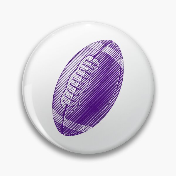 Item preview, Vintage Dark Purple American Football Line Art designed and sold by pattern-archive.